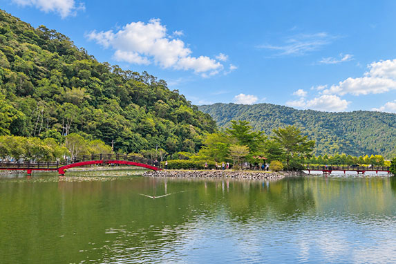 員山鄉望龍埤與山腳田園風光